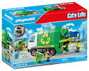 プレイモービル ブロック 組み立て 知育玩具 ドイツ Playmobil Recycling Truck with Accessories and 2 Figu...