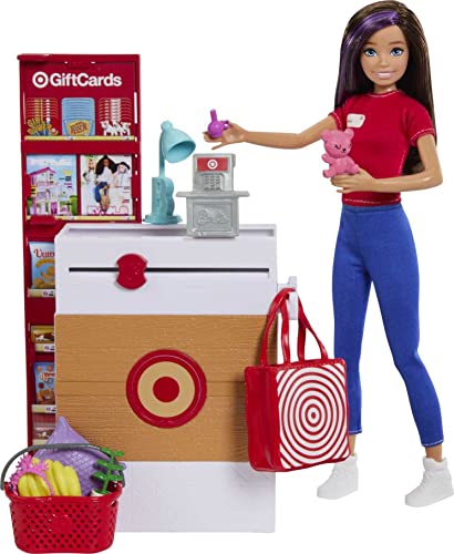 バービー バービー人形 Barbie Toys, Skipper Doll and Target First Jobs Set with Checkout St...