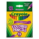 クレヨラ アメリカ 海外輸入 知育玩具 Crayola 684112 Short Barrel Colored Woodcase Pencils, 3.3 mm...