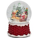 スノーグローブ 雪 置物 インテリア 海外モデル Kurt S. Adler 100MM Musical Santa on Sleigh Waterglobe ...