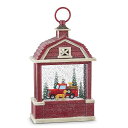 スノーグローブ 雪 置物 インテリア 海外モデル Raz 4000779 Truck and Dogs Lighted Water Barn, 10.75 In...