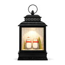 スノーグローブ 雪 置物 インテリア 海外モデル DEMDACO Snow Day LED Musical Festive Penguins Black, Gr...