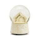 スノーグローブ 雪 置物 インテリア 海外モデル DEMDACO Holy Family Musical Gold Tone 5 x 3.5 Resin Sto...