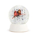 スノーグローブ 雪 置物 インテリア 海外モデル DEMDACO Dean Crouser Holiday LED Cardinal Birds in The ...