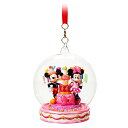 スノーグローブ 雪 置物 インテリア 海外モデル Disney Mickey and Minnie Mouse Happy Birthday Ornamentス...