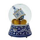 スノーグローブ 雪 置物 インテリア 海外モデル Kurt Adler 100 MM Resin Musical Hanukkah Waterglobeスノーグ...
