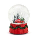 スノーグローブ 雪 置物 インテリア 海外モデル DEMDACO Holly Lodge Vintage Red Truck 6 x 4 Inch Resin,...