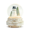 スノーグローブ 雪 置物 インテリア 海外モデル DEMDACO Snow Day Snowman Whitewash LED 6 x 4.25 Resin M...
