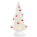 スノーグローブ 雪 置物 インテリア 海外モデル RAZ Imports Lighted Tree with Cardinal Ornaments and Sw...