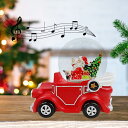 スノーグローブ 雪 置物 インテリア 海外モデル Vintage Red Car with Santa Snowglobe with Musicスノーグローブ ...