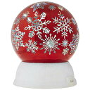 スノーグローブ 雪 置物 インテリア 海外モデル RAZ Imports Arctic Snowflake LED Lighted Globe Redスノーグロ...