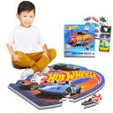 ホットウィール マテル ミニカー ホットウイール Hot Wheels Floor Puzzle for Kids - Bundle with 28 Pc Ho...