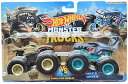 ホットウィール マテル ミニカー ホットウイール Hot Wheels Monster Trucks Leopard Shark Vs Mega Wrex, D...