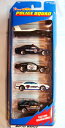 ホットウィール マテル ミニカー ホットウイール Hot Wheels Police Squad 5 Car Gift Pack 1:64 Scale Coll...