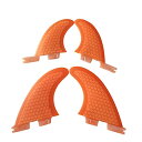 サーフィン フィン マリンスポーツ ZHU-CL Surf & SUP Fin 4Pcs Fiberglass Honeycomb Surfboard Tail...
