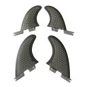 サーフィン フィン マリンスポーツ ZHU-CL Surf & SUP Fin 4Pcs Fiberglass Honeycomb Surfboard Tail...