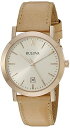 rv u[o Y 97B144 Bulova Men's 97B144 Classic Analog Display Quartz Beige Watchrv u[o Y 97B144