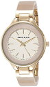 腕時計 アンクライン レディース AK/1408CRCR Anne Klein Women 039 s AK/1408CRCR Premium Crystal Accented Cream Bangle Watch腕時計 アンクライン レディース AK/1408CRCR