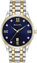 腕時計 ブローバ メンズ 98D130 Bulova Men's Classic Two-Tone Stainless Steel 3-Hand Calenda...