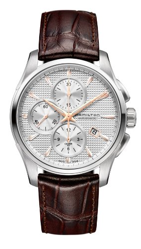 腕時計 ハミルトン メンズ H32596551 Hamilton Jazzmaster Silver Dial SS Leather Chrono Automatic Male Watch H32596551腕時計 ハミルトン メンズ H32596551
