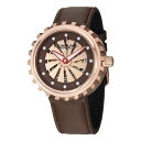 XgD[OIWiStuhrling Original Men's Cyclone Automatic Stainless Steel and Brown