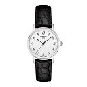 ティソ 腕時計 ティソ レディース T109.210.16.032.00 Tissot Women's Everytime Desire 316L Stainless Steel case Swiss Quartz Dress Watch with Leather Strap, Black, 15 (Model: T1092101603200)腕時計 ティソ レディース T109.210.16.032.00