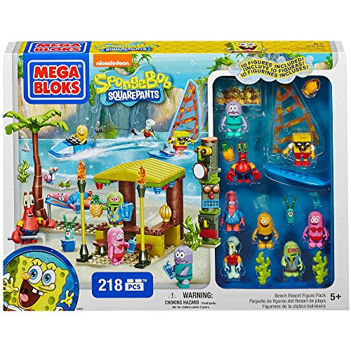 スポンジボブ カートゥーンネットワーク Spongebob キャラクター アメリカ限定多数 Mega Brands Bloks Spongebob Beach Resort Figure Packスポンジボブ カートゥーンネットワーク Spongebob キャラクター アメリカ限定多数