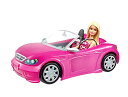 バービー バービー人形 日本未発売 プレイセット アクセサリ DJR55 Barbie Car and Doll Set, Sparkly Pink 2-Seater Convertible with Glam Details, Doll in Sundress and Sunglasses (Amazon Exclusバービー バービー人形 日本未発売 プレイセット アクセサリ DJR55