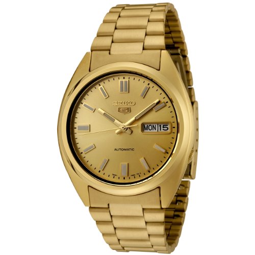 腕時計 セイコー メンズ SNXS80K Seiko Men 039 s SNXS80K 5 Automatic Gold Dial Gold-Tone Stainless Steel Watch腕時計 セイコー メンズ SNXS80K