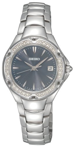 腕時計 セイコー レディース SXDC51 Seiko Women's SXDC51 Crystal Sporty Dress Light Blue Dial Watch腕時計 セイコー レディース SXDC51