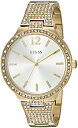 rv QX GUESS fB[X U0900L2 GUESS Women's U0900L2 Dressy Gold-Tone Watch with Gold Dial , Crystal-Accented Bezel and Stainless Steel G-Link Bandrv QX GUESS fB[X U0900L2