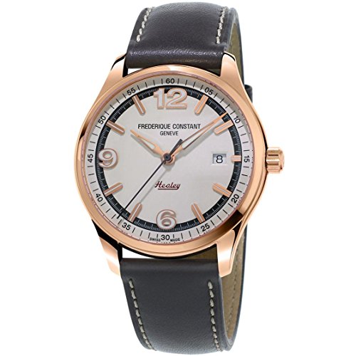 腕時計 フレデリックコンスタント メンズ FC-303WGH5B4 Frederique Constant Men 039 s 039 Vintage Rally 039 Swiss Automatic Gold and Leather Dress Watch, Color:Dark Grey (Model: FC-303WGH5B4)腕時計 フレデリックコンスタント メンズ FC-303WGH5B4