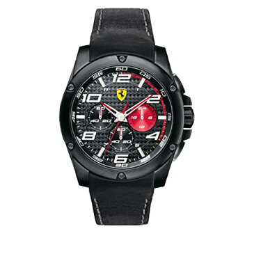 フェラーリ 腕時計 メンズ 830030 【送料無料】Scuderia Ferrari Paddock Black Dial Chronograph Quartz Male Watch 830030フェラーリ 腕時計 メンズ 830030