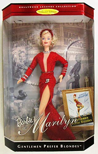 バービー Barbie 映画「紳士は金髪がお好き」のマリリン・モンロー 赤いドレス 大胆なVネックとスリット コレクターエディション ハリウッドレジェンドコレクション コレクター