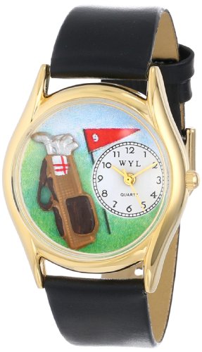 rv C܂Ȃ킢 v[g NX}X jZbNX C0820010 Whimsical Gifts Golf Bag Watch in Gold Small Stylerv C܂Ȃ킢 v[g NX}X jZbNX C0820010
