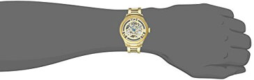 腕時計 ストゥーリングオリジナル メンズ 784.03 【送料無料】Stuhrling Original Men's 784.03 Symphony Automatic Self Wind 23K Gold tone Link Bracelet Skeleton Watch腕時計 ストゥーリングオリジナル メンズ 784.03