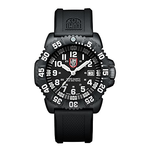 ӻ ߥΥå ꥫSEAL ߥ꥿꡼å  3051 Luminox Original Navy SEAL XS.3051.F Mens Watch 44mm - Military Dive Watch in Black Date Function 200m Watӻ ߥΥå ꥫSEAL ߥ꥿꡼å 3051