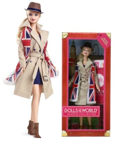 バービー バービー人形 ドールオブザワールド ドールズオブザワールド ワールドシリーズ 2012 Barbie Dolls of the World, United Kingdom / England / Britain Passport Pink Labバービー バービー人形 ドールオブザワールド ドールズオブザワールド ワールドシリーズ