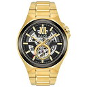 楽天angelica腕時計 ブローバ メンズ 98A178 Bulova Men's Classic Maquina Gold Tone Stainless Steel 3-Hand Automatic Watch, Skeleton Dial Style: 98A178腕時計 ブローバ メンズ 98A178