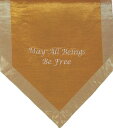 ヨガ フィットネス new Altar Cloth Or Wall Hangings - Embroidered - May All Beings Be Fre...