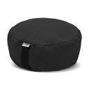 ヨガ フィットネス Bean Products Zafu Meditation Cushion, Round, Hemp Raven - Filled with...
