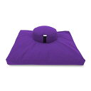 ヨガ フィットネス Meditation Cushion Set - Zafu and Zabuton - Made in the USA. Our Purpl...