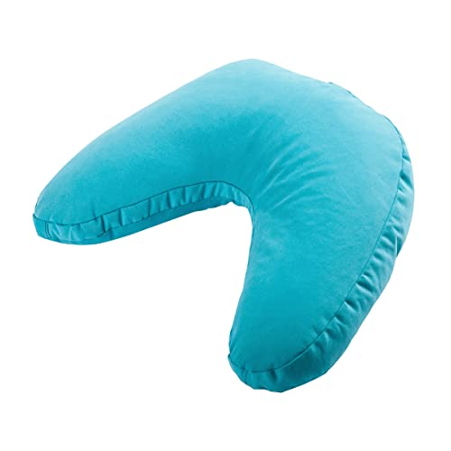 ヨガ フィットネス BO-VSHAPE-SOLID-AQUA Hugger Mugger V-Shaped Meditation Cushion - Aqua - Provides Support in Cross-Legged Sitting, Promotes Healthy Posture, Handmade in The USAヨガ フィットネス BO-VSHAPE-SOLID-AQUA