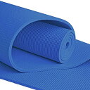 ヨガマット フィットネス YogaAccessories Extra Long 1/4'' Deluxe Yoga Mat (Blue)ヨガマット フィットネス