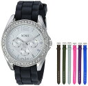 rv NXNX LXLX fB[X XO9028 XOXO Women's XO9028 Watch Set with Seven Interchangeable Silicone Rubber Strapsrv NXNX LXLX fB[X XO9028