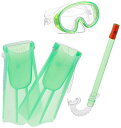 シュノーケリング マリンスポーツ 7530335-Glow Green-S/M Speedo Unisex-Child Aqua Quest Swim Mask...