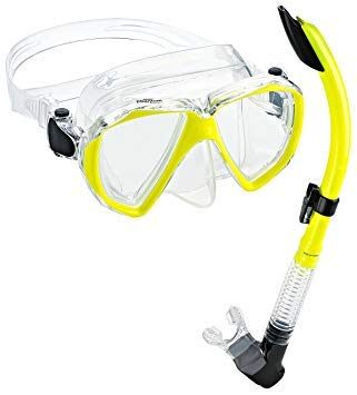 Ρ ޥ󥹥ݡ PAQVMSC-YL-PP Phantom Aquatics Velocity Scuba Snorkeling Mask Snorkel SetΡ ޥ󥹥ݡ PAQVMSC-YL-PP