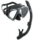 シュノーケリング マリンスポーツ PAQTEMSC-BK_3 Phantom Aquatics Mexico Mask Dry Snorkel Set, All Blackシュノーケリング マリンスポーツ PAQTEMSC-BK_3 1