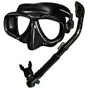 シュノーケリング マリンスポーツ SCS0030-AB Promate Snorkeling Scuba Dive DRY Snorkel PURGE Mask...