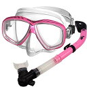 シュノーケリング マリンスポーツ PROMATE Snorkeling Scuba Dive DRY Snorkel PURGE Mask Gear Set, ...